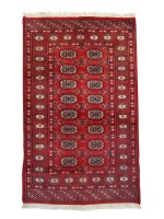 Exclusive Home Decor- Red Bukhara Handmade Persian Rug/carpet-150cm x 95cm Photo