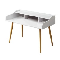 Desk Wooden Norwegian Design - White Photo