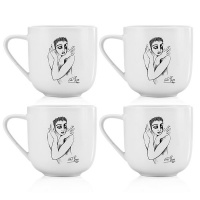 Carrol Boyes Mugs Set of 4 - Flutter Photo