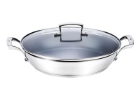 FIG Stainless Steel Paella Pan with Glass Lid Photo
