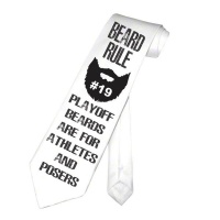 PepperSt Men's Collection - Designer Neck Tie - Beard Rule #19 Photo