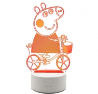 Spoonkie 3D LED: Peppa Pig Optical Illusion Lamps Light Photo