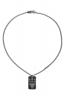 Guess - Urban Rocker Necklace - 20cm Riveted Tag Black Photo