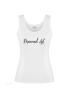 Love & Sparkles Married AF White Ladies Vest Tank top Photo