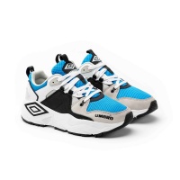 Umbro Runner Sneaker - White/Black/Ibiza Blue Photo