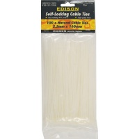 Edison Cable Ties Natural 4.8x370mm Pack of 100 Photo