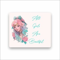 Printoria All Girls are Beautiful Mouse Pad Photo