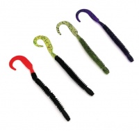 Bass Hunter 40 Piece Fishing Ring Worm Bait Set - 4 Different Colour Baits Photo