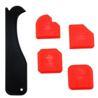 5 Piece Grout Scraper Caulking Tool Kit for Bathroom Kitchen Sealing Photo