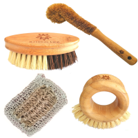 Natural Life Cleaning Brushes - All-Natural Scrubbing Brushes - Pack of 4 Photo