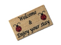 Matnifique 'Enjoy Your Stay' Natural Coir Doormat Photo