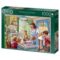 Jumbo Falcon Baking With Mother 1000 Piece Photo