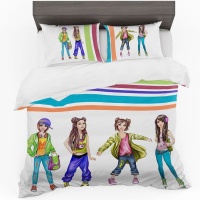 Print with Passion Teenage Girls Duvet Cover Set Photo