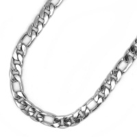 Xcalibur Stainless Steel Broad 55cm Figaro Chain Photo