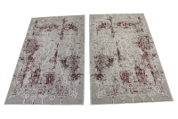 Decorpeople Classic High-Quality Bedside Rugs in Red Photo