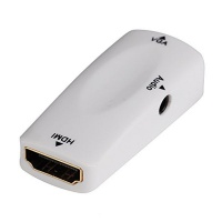 SIXTEEN10 1080P HDMI Female to VGA Female Video Adapter With 3.5mm Audio Cable Photo