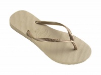 Havaianas Slim Sand Grey Light Gold- Female Flip Flops Photo
