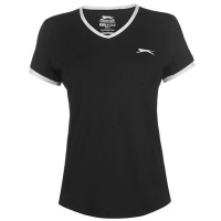 Slazenger Ladies Court T Shirt - Black [Parallel Import] Photo