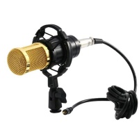 Condenser Microphone With Shock Mount For Recording Broadcasting Photo