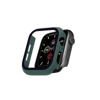 Meraki Hard Case and Glass Screen Protector for Apple Watch - 44mm Green Photo