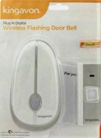 kingavon - Plug-In Digital Wireless Flashing Door Bell Photo