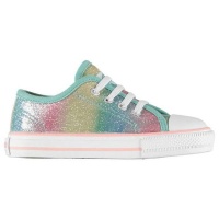 SoulCal Infants Low Canvas Shoes - Rainbow Glitter [Parallel Import] Photo