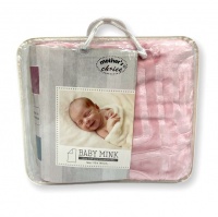 Mothers Choice Baby Mink Blanket - Pink Photo