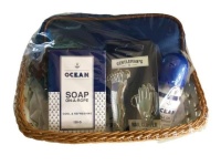 Jenam Gentleman's Gift Set & Basket- Ocean Photo