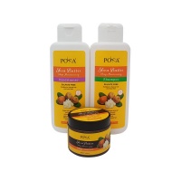 POSA Shea Butter Moisturising Sulfate-Free Twin Pack 385ml & Hair Scalp Oil 120ml Photo