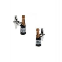 OTC Champagne Bottle Novelty Pair of Cufflinks - Mens Gift Photo