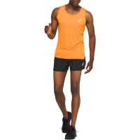 Asics MEN SILVER SINGLET Running/Training Vest - Orange Photo