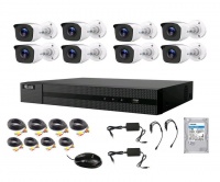 HiLook 1080P analog 8 Channel Turbo HD CCTV DIY Kit with 1TB Surveillance HDD Photo