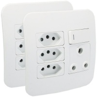 Major Tech Veti Switched Plug Wall Socket - Pack of x2 Photo