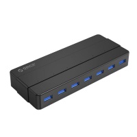 Orico 7 Port USB3.0 HUB with power supply - Black Photo