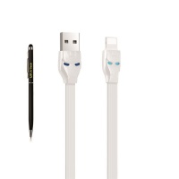 MR A TECH U14 Steel man Lightning charging cable – white Photo