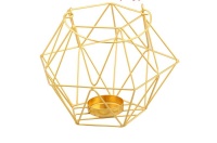Geometric Wired Candle Holder for Home Décor - Round Photo