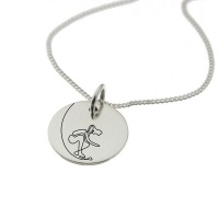 Surfer Girl Engraved on Sterling Silver with Chain Photo