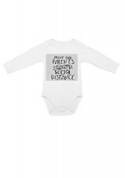 "Proof my Parents Didn't Social Distance" 100% Cotton Long sleeve Baby Grow Photo