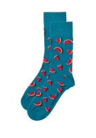 John Frank Men's Fashion Socks/Watermelon Photo