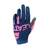 LEATT Womens Moto 1.5 GripR Blue/Pink Gloves Photo