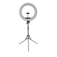 JB LUXX Professional 18" LED Dimmable Ring Light With Stand Photo