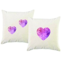 PepperSt - Scatter Cushion Cover Set - Three Hearts Photo
