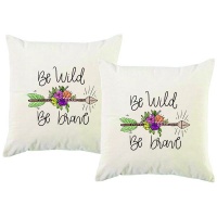 PepperSt - Scatter Cushion Cover Set - Be Wild Be Brave Photo