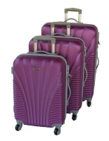 3 Piece Blue Star Luggage Set - Purple Photo