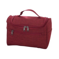 Portable High Capacity Travel Wash Toiletry Bag - Red Photo