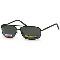 Lespecs Wrap Mens G15 Solid Polarized Lens Sunglasses - Matte Black Photo