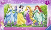 Ravensburger Frame Puzzle 15 Piece -Disney Princess Promenade Photo