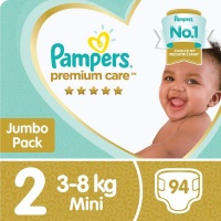 Pampers Premium Care - Size 2 Jumbo Pack - 94 Nappies Photo