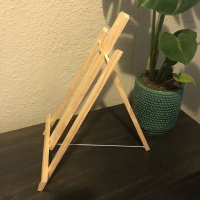 A3 Canvas with Wooden Mount & Desk Easel Gift Combo Photo