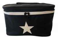 Hubble Kids Cosmetic Bag - Black Canvas Cosmetic Bag with Handle Photo